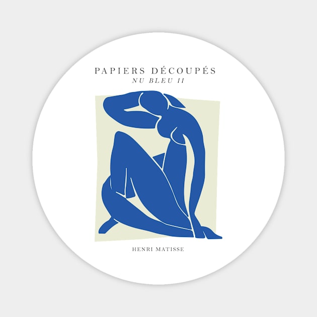 Henri Matisse - Cut-outs #6 Magnet by GoodMoreInc